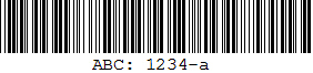 Sample Code 39 Barcode Image